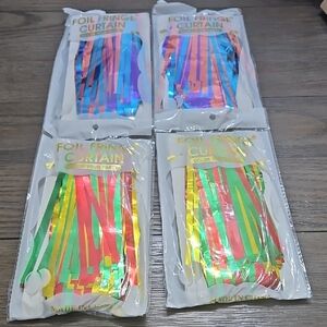 Foil Fringe Curtain Party Supplies - Multicolor
